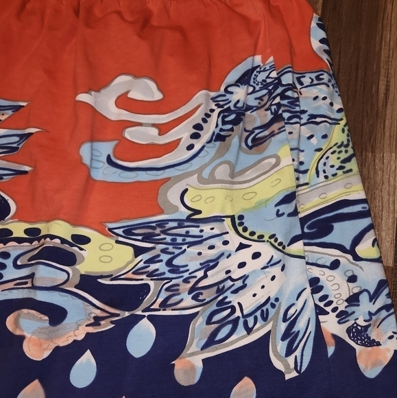 Krimson Klover Skirt Size Large Stretch Waistband Bright Pattern Colors. - Picture 4 of 7